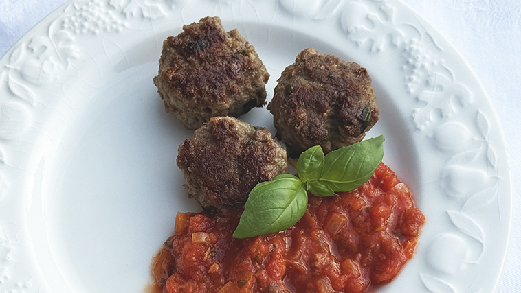 Italienske kødboller med kostfibre
